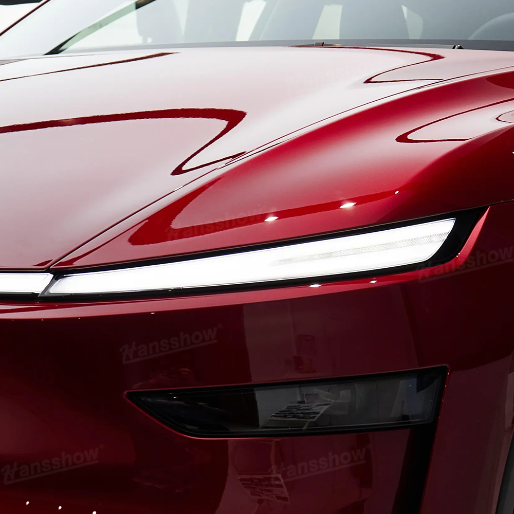 Model Y Juniper Light Bar & Headlight TPU Protective Film Kit PPF - heat shield detail
