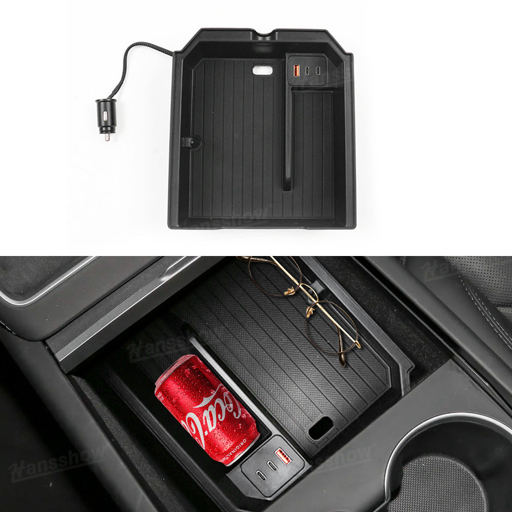 Model Y Juniper Center Console Organizer front view