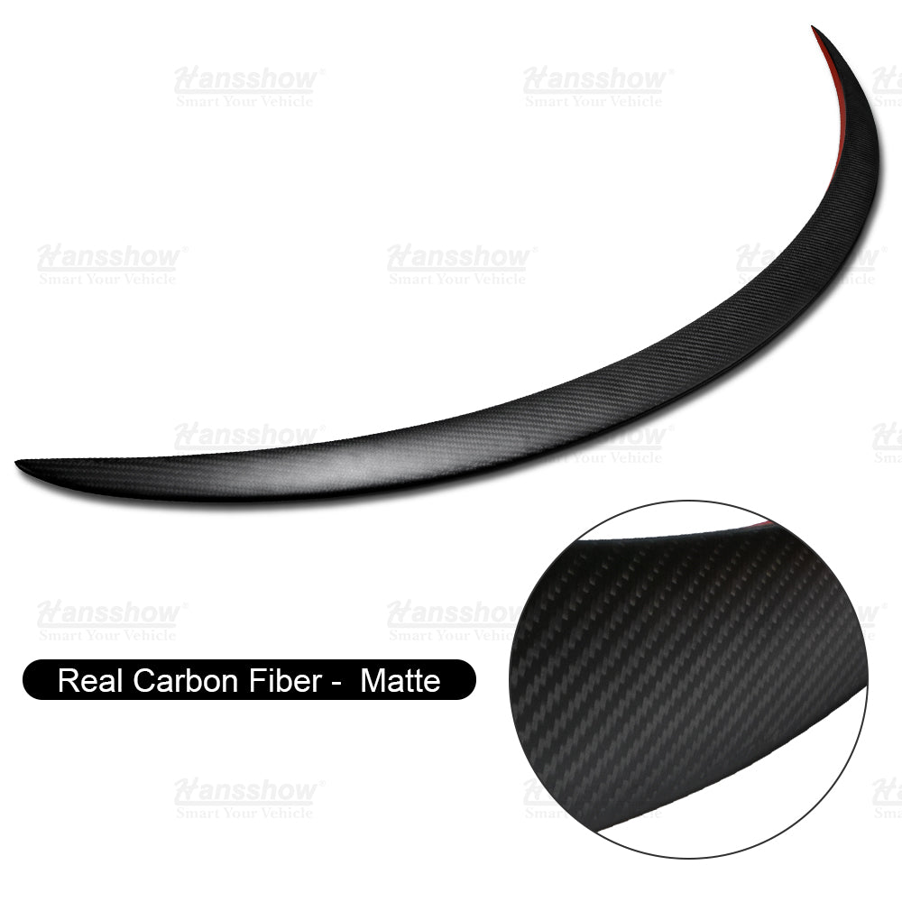 Model 3/Y Real Carbon Fiber Rear Trunk Lip Spoiler with Tesla Model Y logo