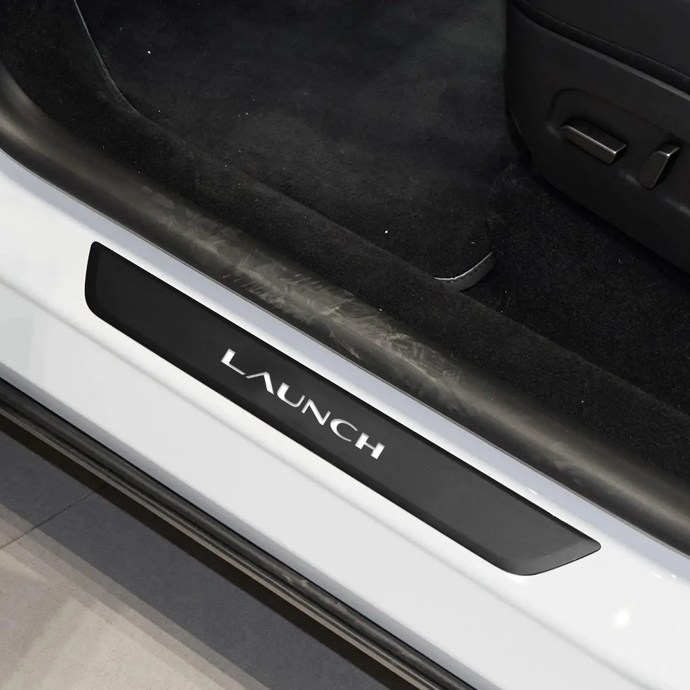 Model Y Juniper LED Welcome Pedal Door Sill Protector With LAUNCH Letter - Vehicle Fitment