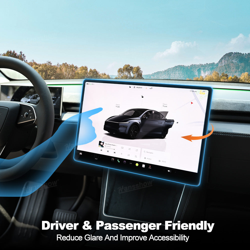 Model 3 Highland/Y Juniper Swiveling Mount Kit 2.0 in Tesla interior