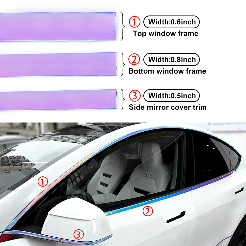 Model Y Juniper Protector Strips close-up detail