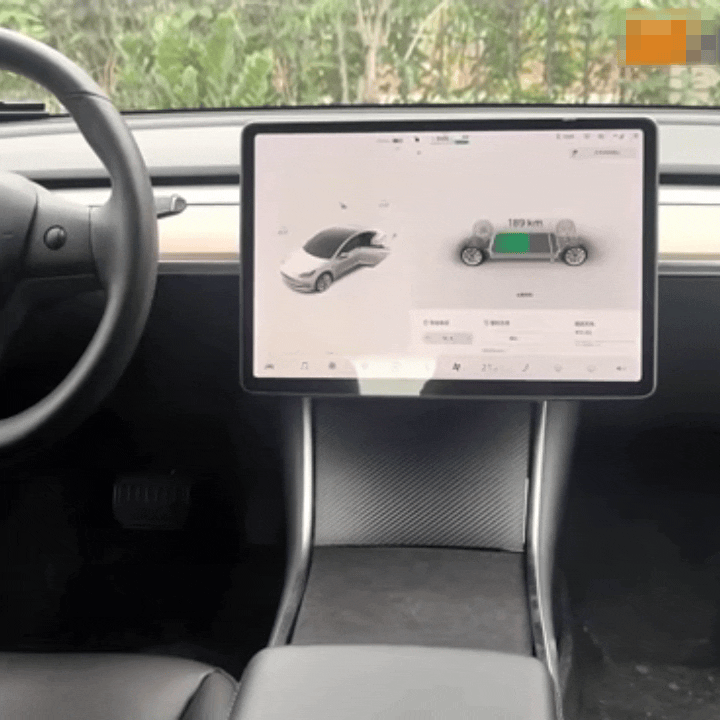 Power Swivel Mount for Tesla Model Y interior detail