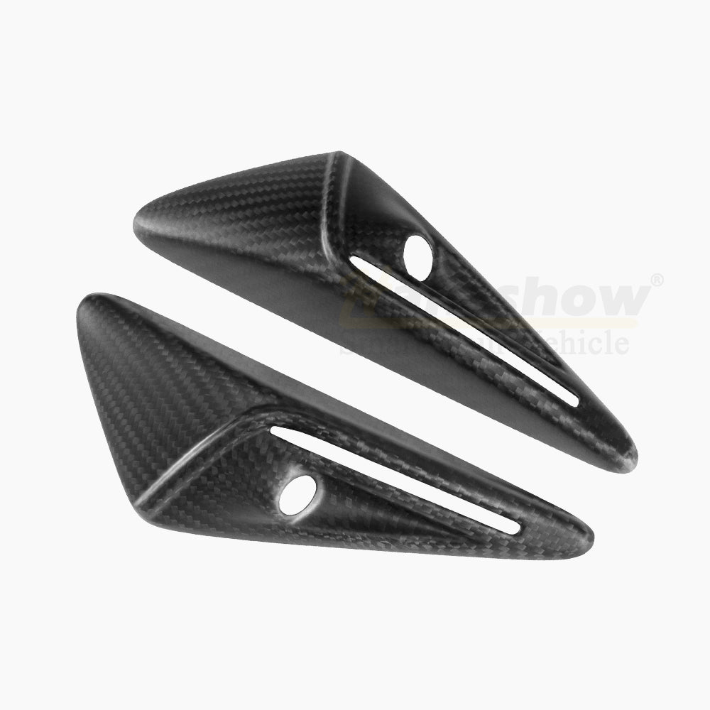 Model 3/Y Real Carbon Fiber Side Camera Cover - Front view for Tesla Model Y