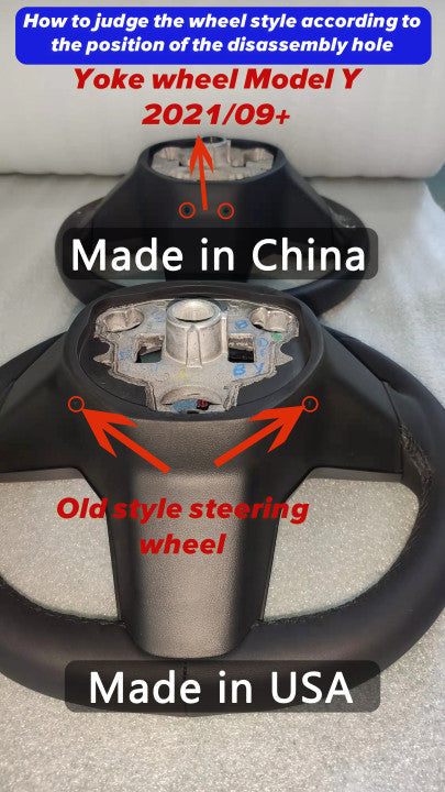Model 3/Y Full Carbon Fiber Yoke Steering Wheel for Tesla Model Y - ergonomic design detail