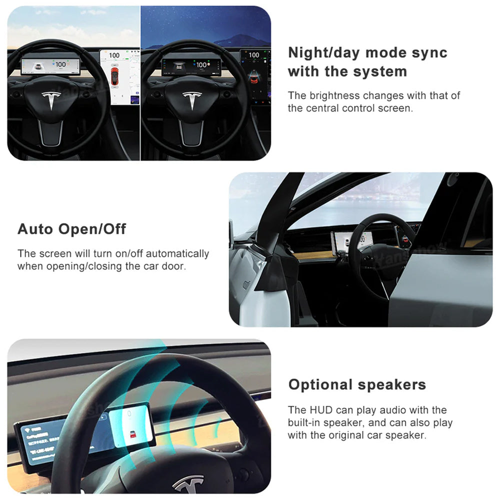 Tesla Model 3/Y APEX Touch Screen rear view