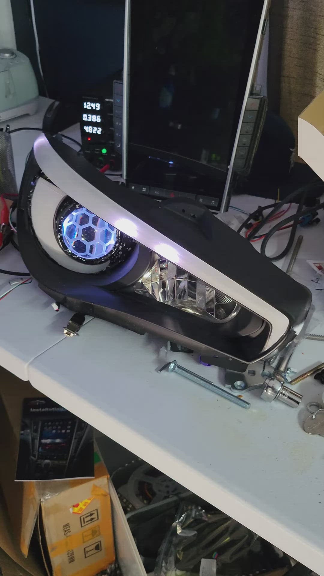 RGB Headlight Kit for Infiniti Q50 (Glowe@SQUAREWHEELS)