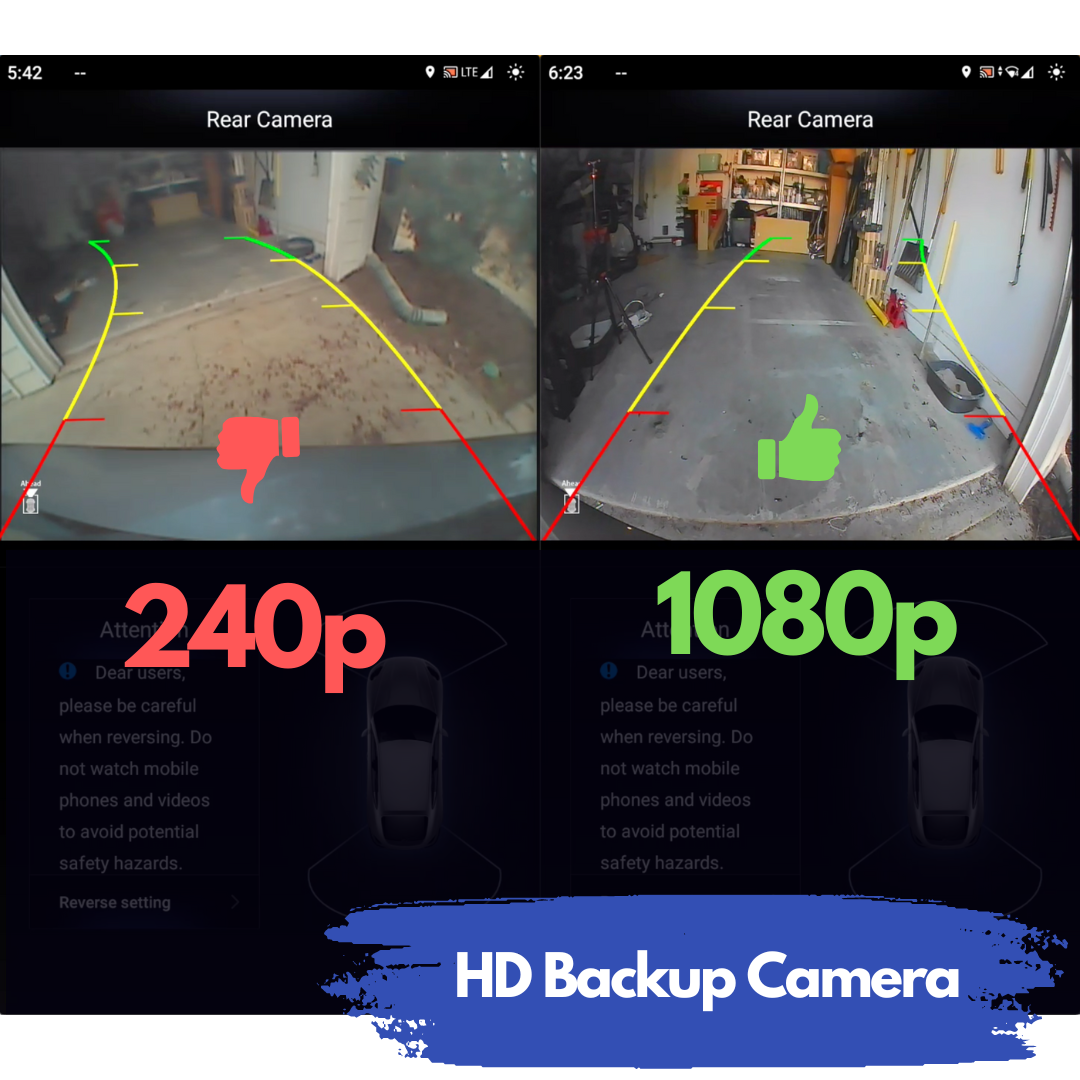 HD Backup Camera (OEM+ 1080p replacement)