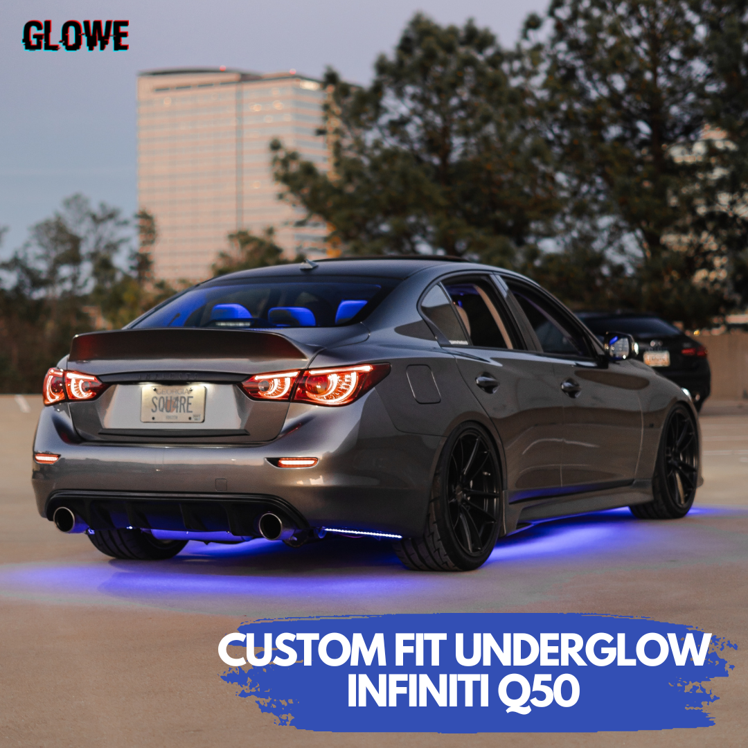 Q50 Premium Custom-Cut RGB Underglow (Glowe)