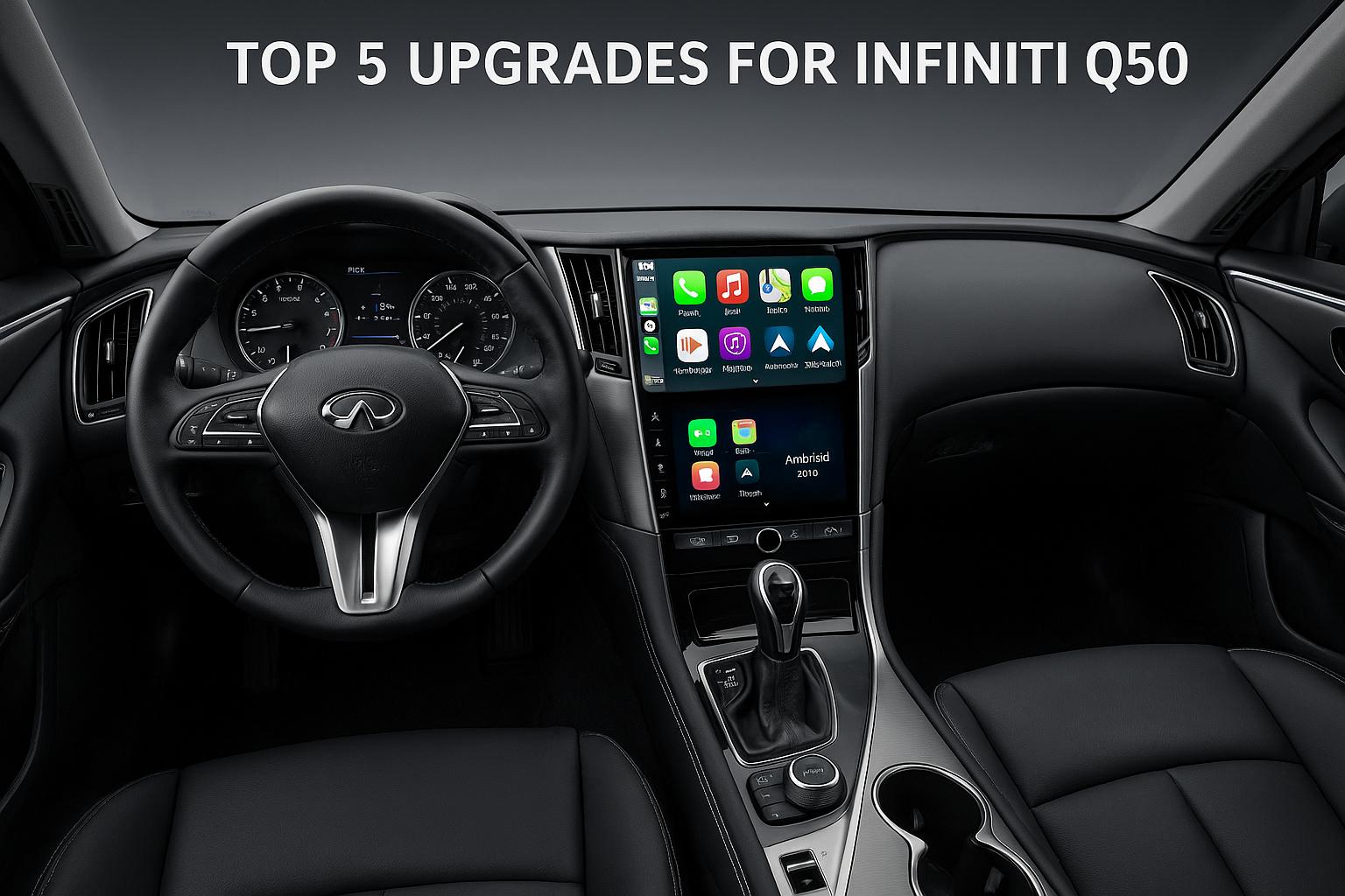 Top 5 Head Units for Infiniti Q50: Tesla Screen, APEX & More – squarewheels