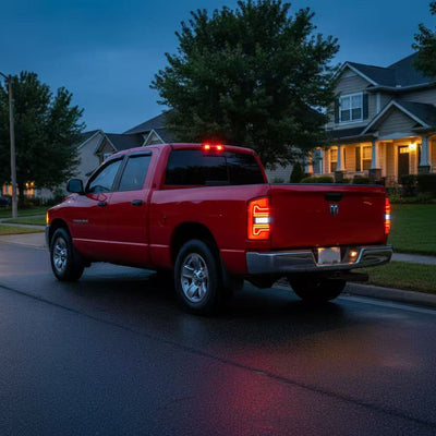 Dodge 2007 2008 Ram 1500 2500 3500 LED Smoked Tail Lights