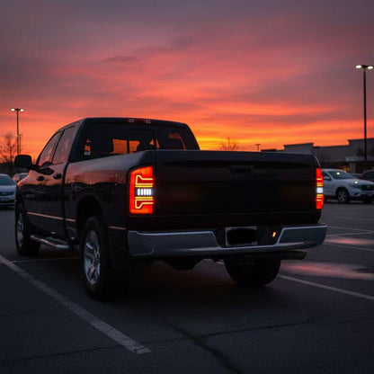 Dodge 2002 2006 Ram 1500 2500 3500 LED Smoked Tail Lights
