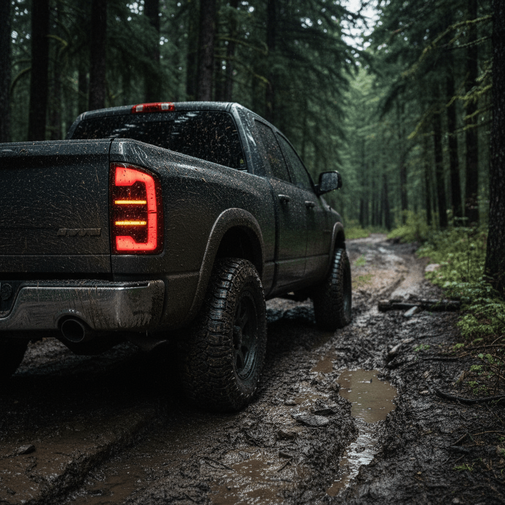 Dodge 2002 2006 Ram 1500 2500 3500 LED Smoked Tail Lights