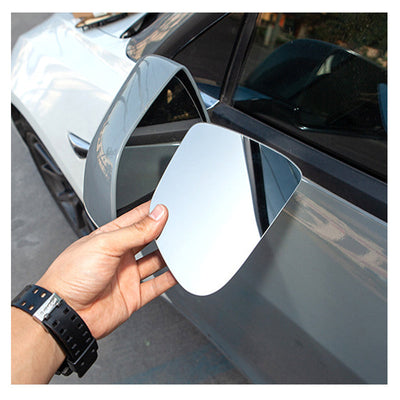 Wide angle side mirror glass for Tesla Model Y - close-up detail