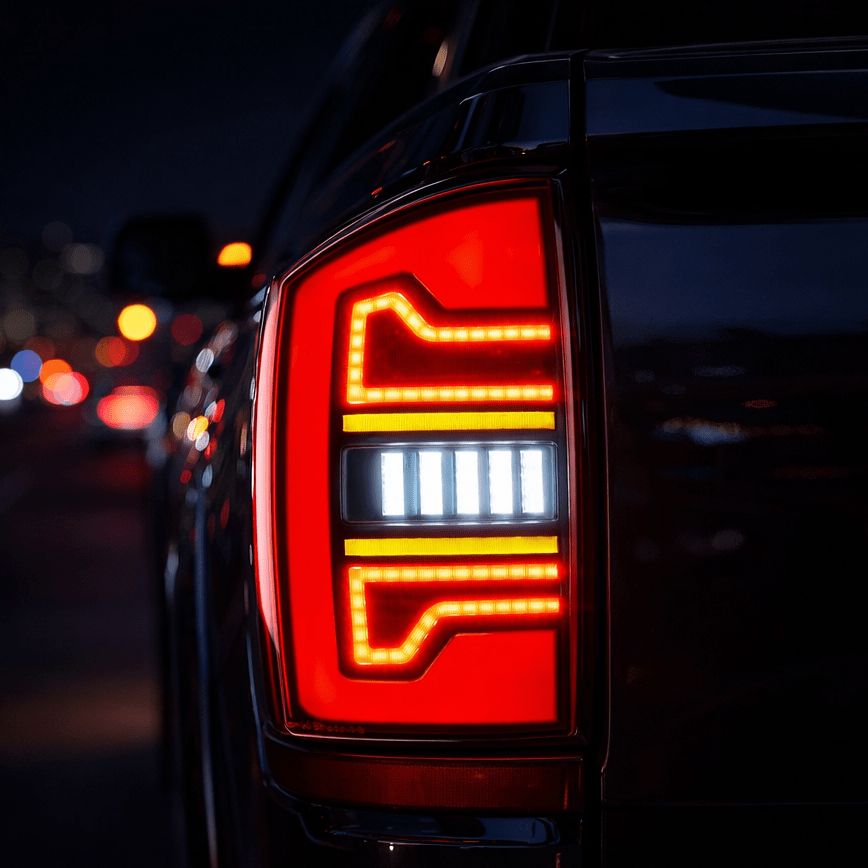 Dodge 2007 2008 Ram 1500 2500 3500 LED Smoked Tail Lights