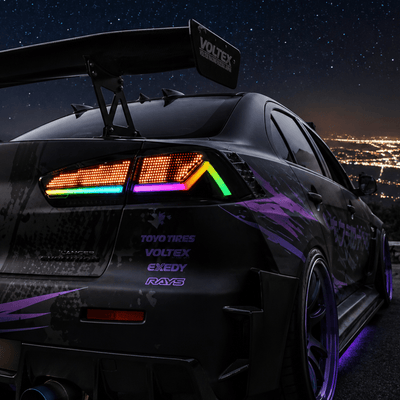 Mitsubishi Lancer 08-18 RGB Tail Lights 30 Custom Digital Patterns