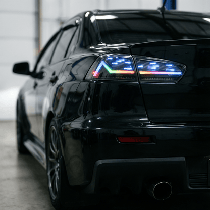 Mitsubishi Lancer 08-18 RGB Tail Lights 30 Custom Digital Patterns