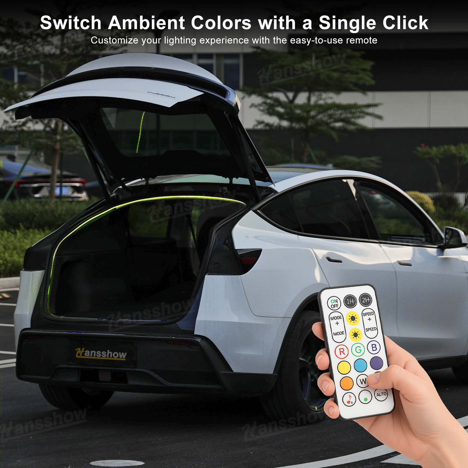 Model Y Juniper Rear Trunk Ambient Lighting RGB LED Light Strips - minimalist integration