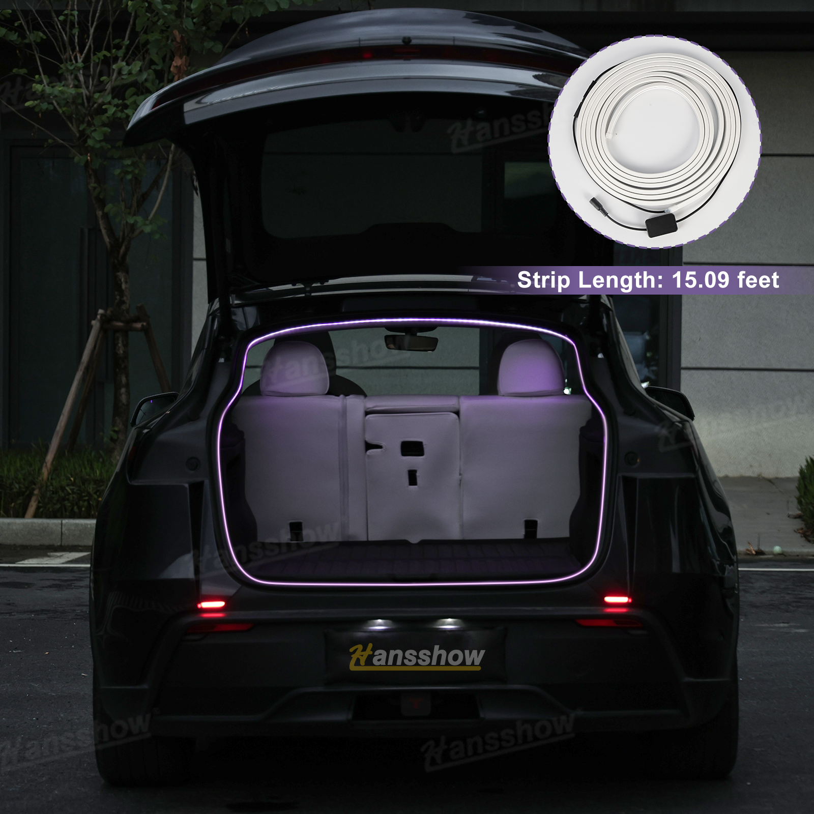 Model Y Juniper Rear Trunk Ambient Lighting RGB LED Light Strips - color customization
