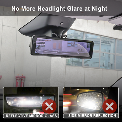 Model Y Juniper Rearview Mirror 10 Inch Dash Cam night mode