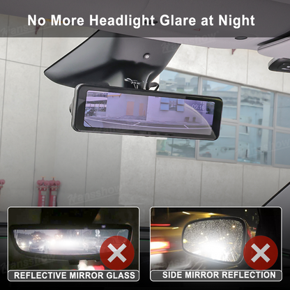 Model Y Juniper Rearview Mirror 10 Inch Dash Cam night mode