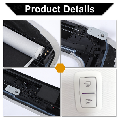 Model Y Juniper Power Sunshade close-up detail