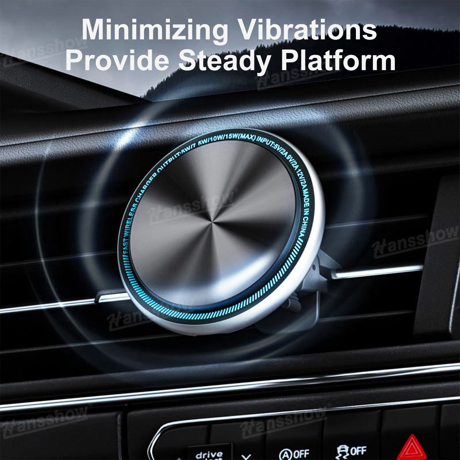 Tesla Phone Mount Magnetic Car Phone Holder 360-degree rotation feature