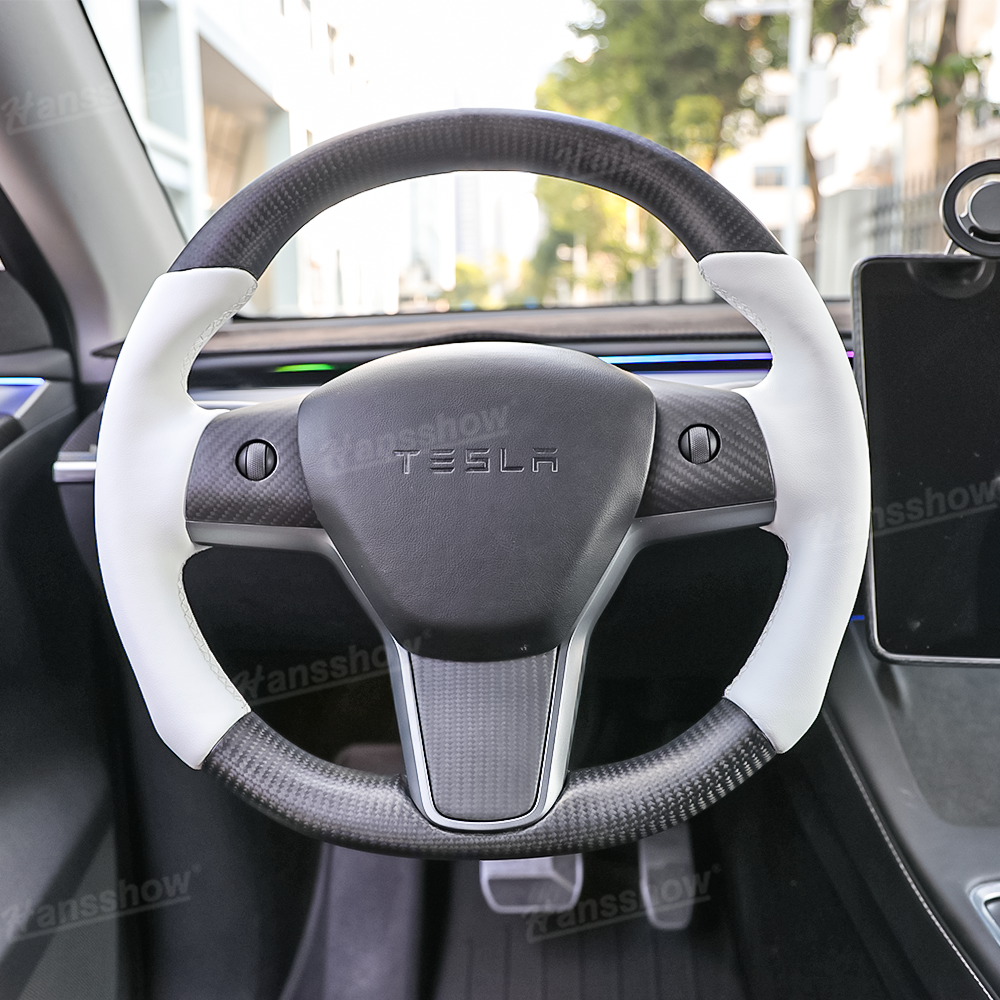 Tesla Model Y/3 Steering Wheel - Sophisticated Interior Upgrade