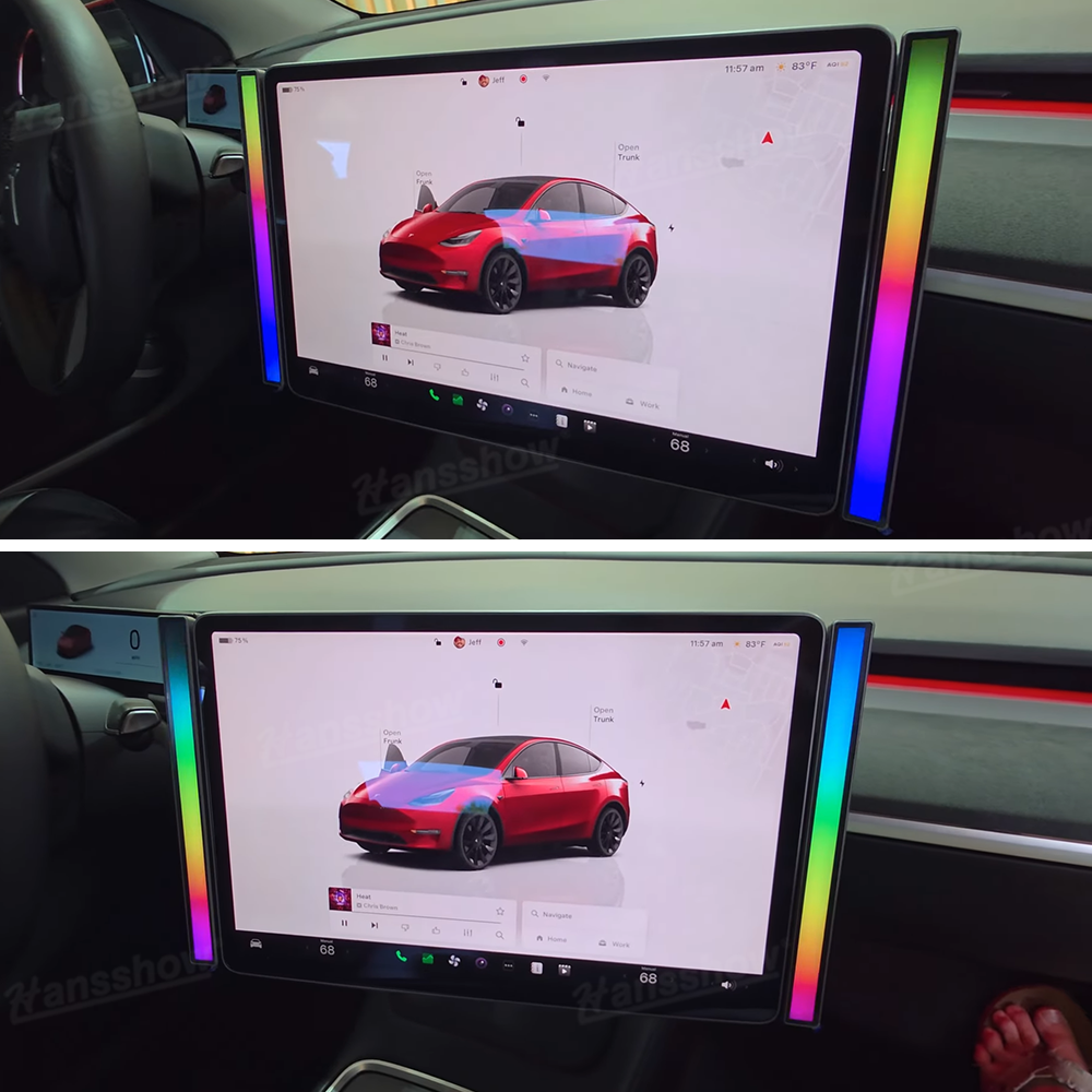 Model 3 & Y Ambient Lights with music sync