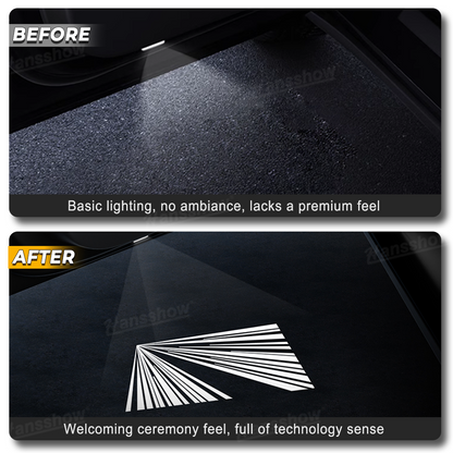 Model 3&Y Welcome Light Launch Series Door Projector Lamps for Tesla Model Y - logo projection