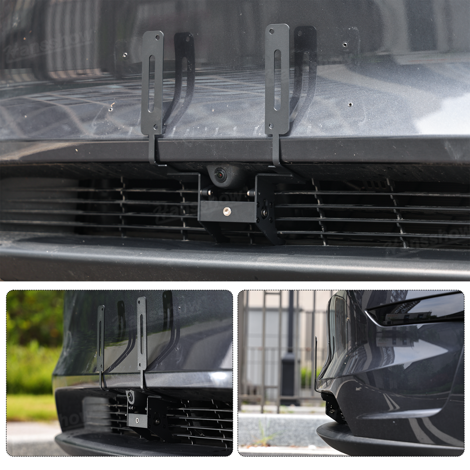 Model Y Juniper License Plate Frame close-up detail