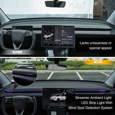 Model Y/Y Juniper Streamer Ambient Light LED Strip blind spot alert feature