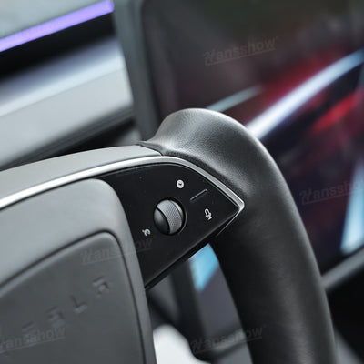 Model Y Yoke Steering Wheel Nappa leather texture