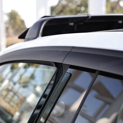 Model Y Juniper Rain Guards demonstrating weather protection