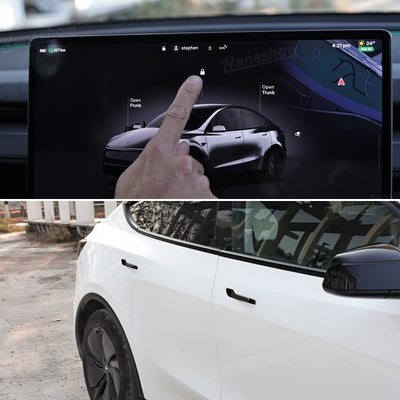 Model Y Juniper Electric Door Handle with smartphone access
