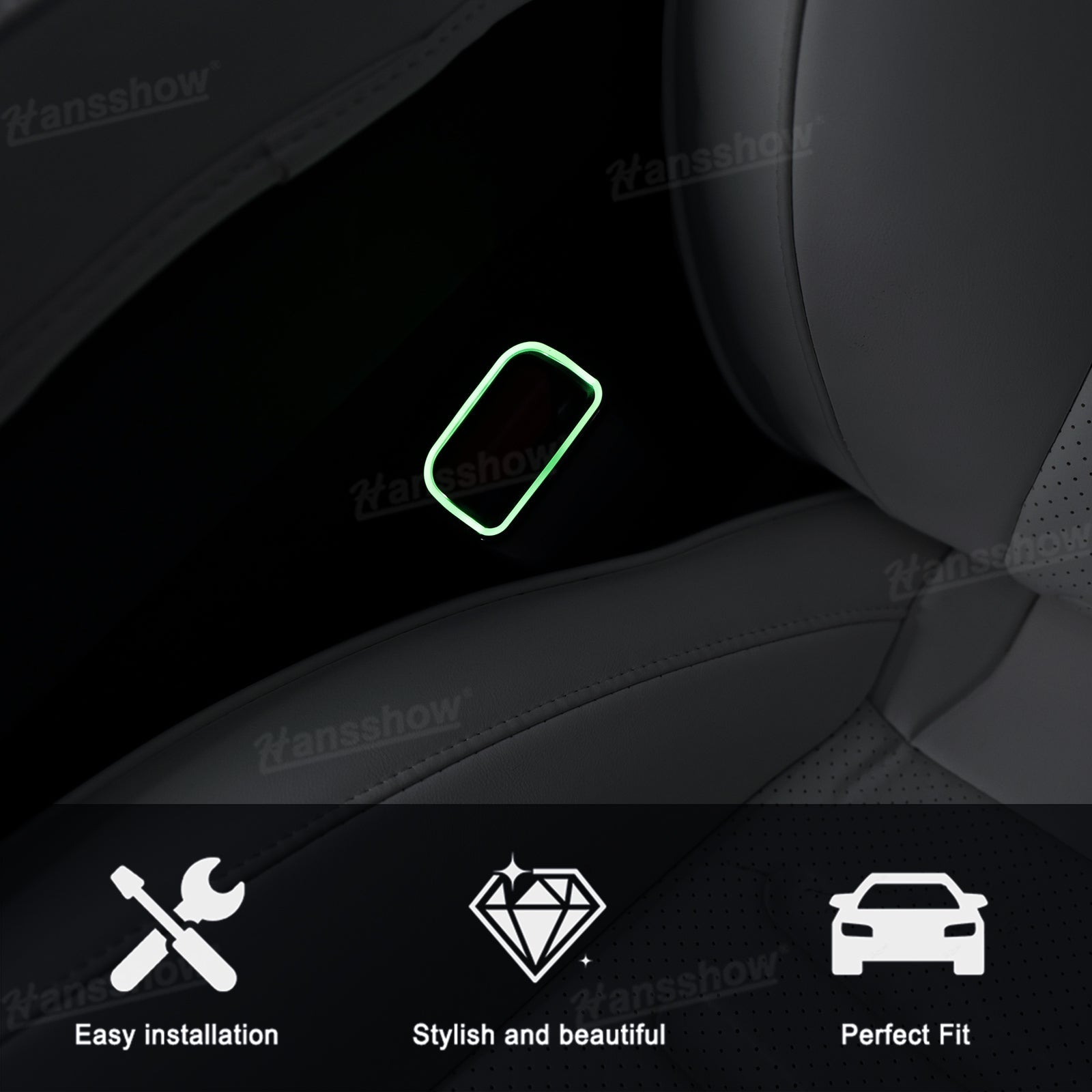 Model Y Juniper/3 Highland Ambient Lighting Kit in low light