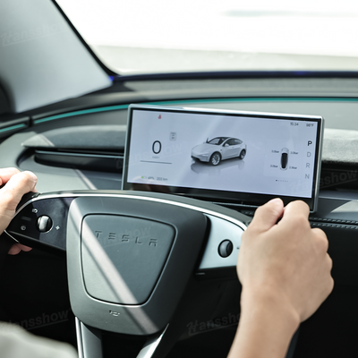 Tesla Model Y Heads Up Display F9 9 Inches Touch Screen side angle