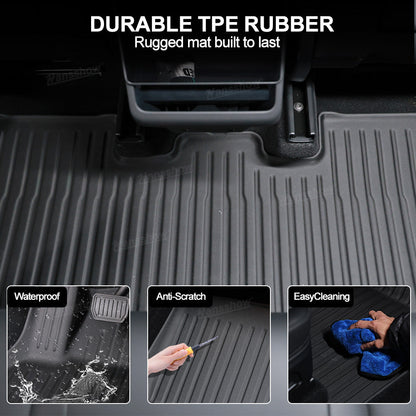 Model Y Juniper Floor Mats trunk liner installed