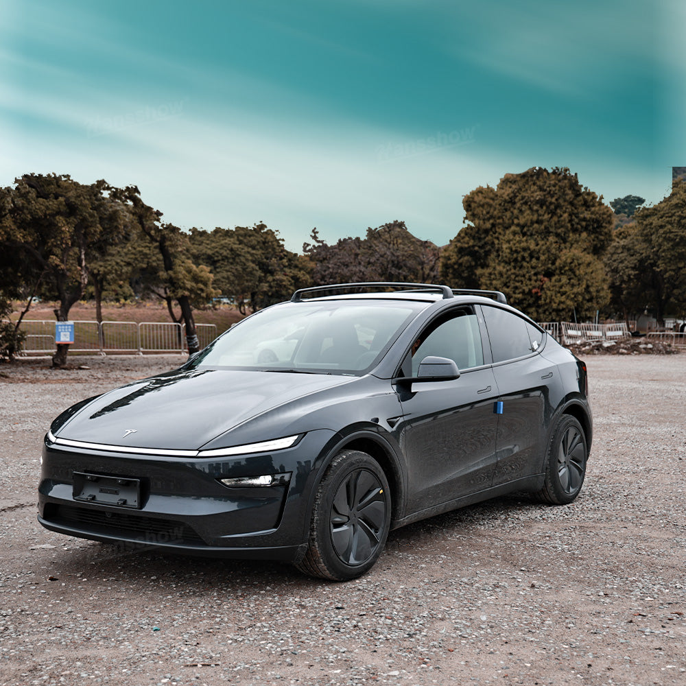 Model Y Juniper Roof Rack Crossbars for Tesla off-road angle