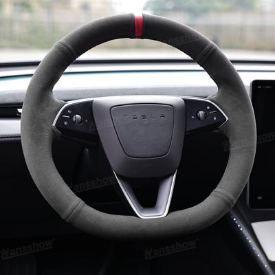 Model Y Juniper/3 Highland Premium Alcantara Steering Wheel Cover - color options display