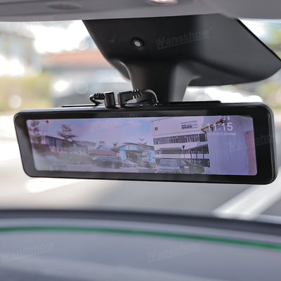 Model Y Juniper Rearview Mirror 10 Inch Dash Cam angle adjustment
