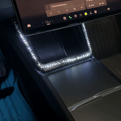 Model Y Juniper Ambient Lighting for Wireless Charging Port - front view