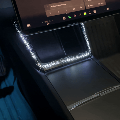 Model Y Juniper Ambient Lighting for Wireless Charging Port - front view