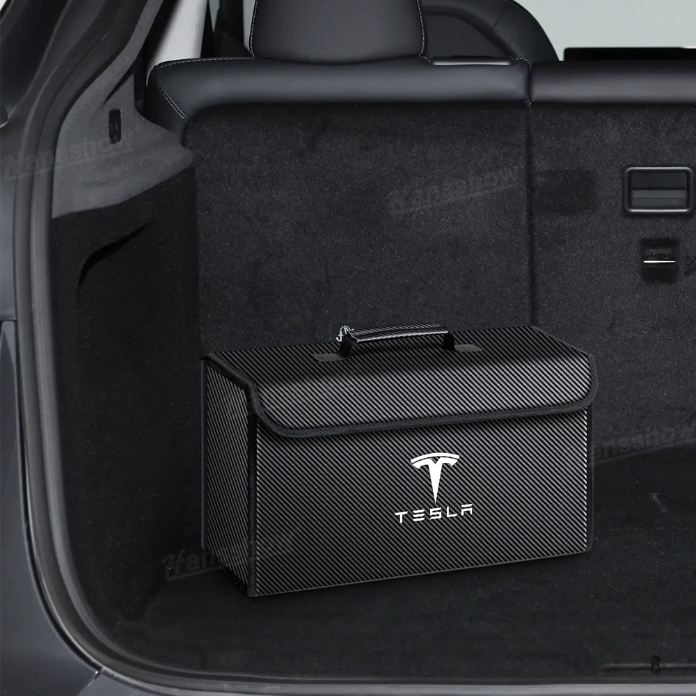 Foldable Trunk Organizer for Tesla Model Y front view
