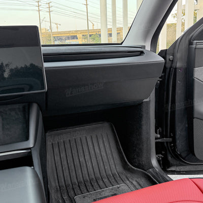 Model Y Juniper Real Carbon Fiber Cover Interior Set installation process