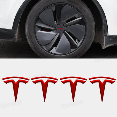 Model Y Juniper/3 Highland 3D Wheel Hub Center Cap Emblem front view