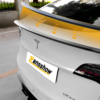 Juniper Carbon Fiber Tail Spoiler for Tesla Model Y - rear view
