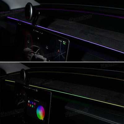 Streamer Ambient Light for Tesla Model Y & 3 driving experience