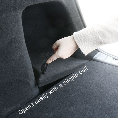 Model Y Juniper Rear Trunk Organizer demonstrating space efficiency