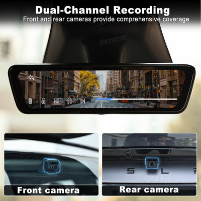 Model Y Juniper Stream Media Rearview Mirror Dash Cam interior view